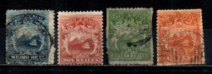 Costa Rica #1-4  Used  Scott $61.85  #3, 4 Perfs