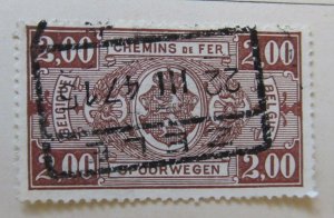 A6P18F161 Belgium Parcel Post and Railway Stamp 1941 2fr used