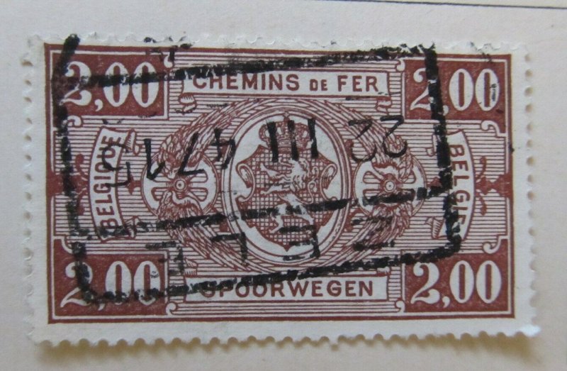 A6P18F161 Belgium Parcel Post and Railway Stamp 1941 2fr used