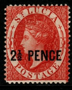 ST.LUCIA SG24 1881 2½d BROWN-RED MTD MINT