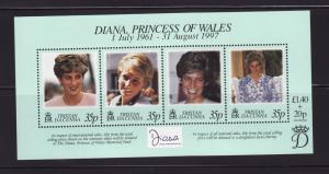 Tristan Da Cunha 618 Set MNH Princess Diana