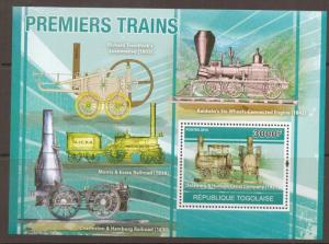 TOGO 2010 EARLY TRAINS MNH