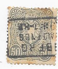 Germany #34  50pf  gray  (U)  CV $11.00
