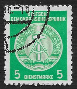 Germany DDR #O37 5pf Arms of Republic ~ Used