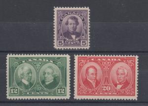 Canada Sc 146-148 MNH. 1927 Pictorials cplt VF