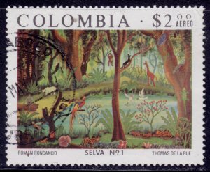 Colombia, 1975, Colombian Art, 2p, #C615, used**