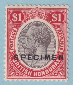 BRITISH HONDURAS 101  SPECIMEN - MINT HINGED OG * NO FAULTS VERY FINE! - AOA