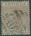 Antigua SC# 13 SG# 22  Victoria, 2-1/2d wmk CA p14 Used