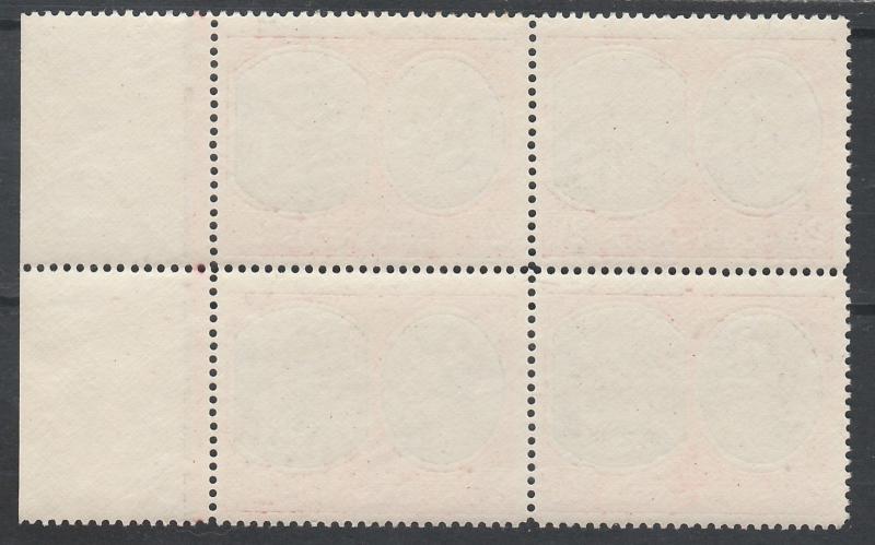 ST KITTS NEVIS 1938 KGVI MEDICINAL SPRINGS 2/6 MNH ** BLOCK PERF 14 