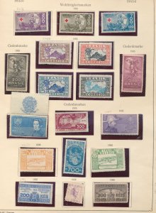 Brazil 1935/36 M&U on Pages Incl. RX (Apx 40 Items) ZK2847