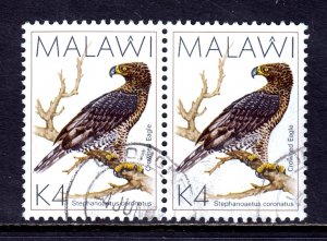 Malawi - Scott #532 - Pair - Used - One creased perf at left - SCV $7.50