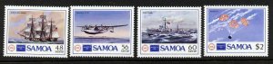 Samoa 675-8 MNH AMERIPEX, Ships, Flying Boat, Apollo 10 Spashdown