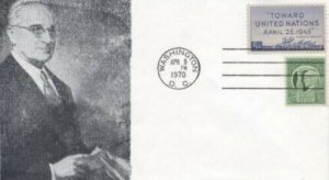 928 5c UN CONFERENCE USAGE - President Truman