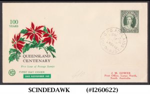 AUSTRALIA - 1960 CENTENARY OF 1st QUEENSLAND POSTAGE STAMP - FDC