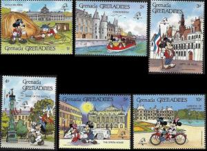 Grenada Grenadines 1989 Disney Characters-Philexfrance'89-Paris SC#1057-1062 MNH