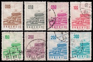 China, Republic of - Taiwan Scott 1538-1545 (1968-75) U/M LH F Complete Set Q