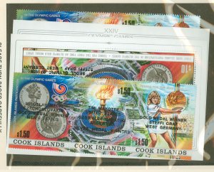 Cook Islands #998-1001  Single (Complete Set) (Olympics) (Sports)