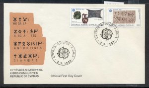 Cyprus 1983 Europa Human Genius FDC