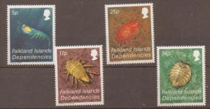 FALKLAND IS.DEP. SG117/20 1984 CRUSTACEA MNH