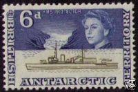 BRITISH ANTARCTIC TERRITORY Sc# 8 MNH FVF Ship Boat