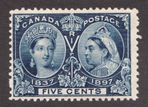 1897 Canada - Sc# 54 - Five Cent - Queen Victoria Jubilee - MH - Cv$70