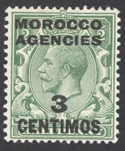 Great Britain Morocco Sc# 58 MNH 1917-1923 3c on ½p King George V