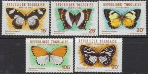 Togo 1139-41, C474-75 MNH 1982 Butterflies (ad4829)