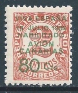 Spain #9LC7 NH 2c Numeral Issue Surcharged