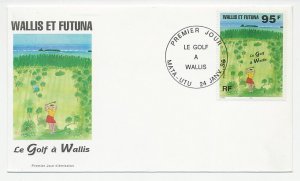 Cover / Postmark Wallis and Futuna 1996 Golf