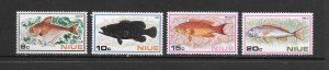 FISH - NIUE #156-9  MNH