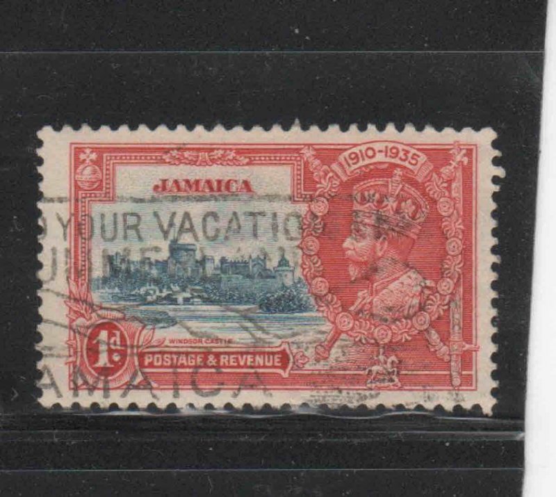 JAMAICA #109  1935  1p  SILVER JUBILEE      F-VF  USED