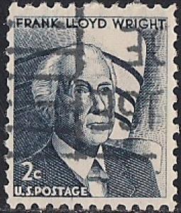 1280 2 cent Franklin Lloyd Wright VF used