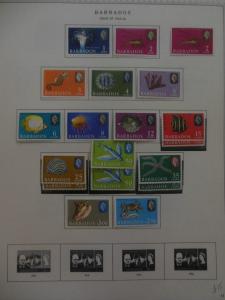 BARBADOS : Beautiful Very Fine, Mint collection on album pages SG Cat £1,001.00