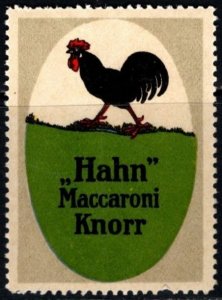 Vintage Germany Poster Stamp Knorr Hahn Macaroni