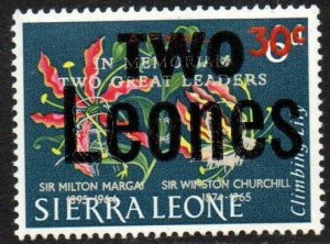 Sierra Leone Sc #C39 MNH with 'TWO LEONES' overprint