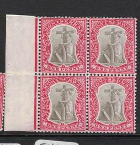 Montserrat SG 25 Block of Four MNH (6dte)