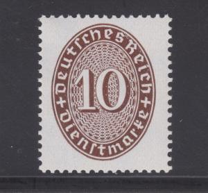 Germany Sc O71 MNH. 1933 10pf chocolate Official, fresh, VF