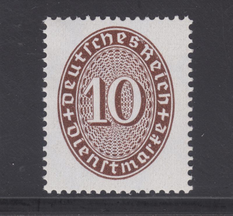 Germany Sc O71 MNH. 1933 10pf chocolate Official, fresh, VF