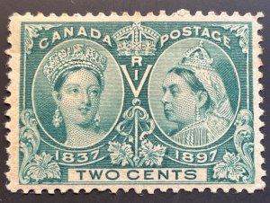 Canada, Scott 52, Jubilee Issue of 1897, Mint, NH, HorizCrease - see rear pic