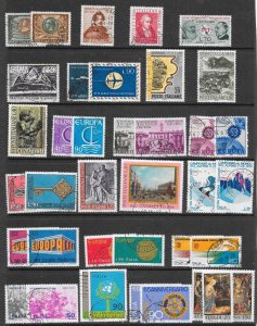 ITALY STOCKSHEET WITH 37 1960's STAMPS USED