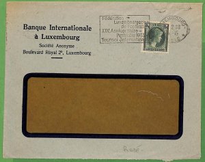 a1190 - LUXEMBOURG - POSTAL HISTORY - Very rare FOOTBALL Postmark on cover 1933-