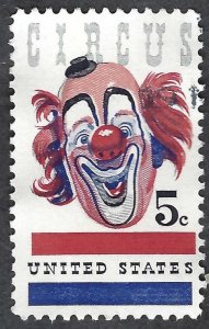 United States #1309 5¢ American Circus (1966). Used.