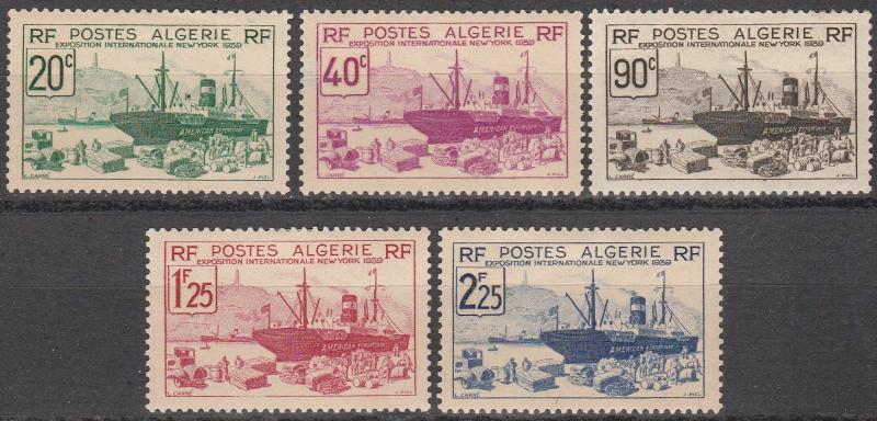 Algeria #126-30   Unused CV $23.80 (A15960)