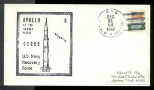 12/21/68 USS Chuckawan AO-100 Apollo 8 AS503 Atlantic US Navy Recovery Fleet