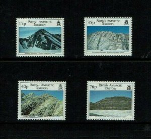 British Antarctic Territory: 1995, Geological Structures, MNH set