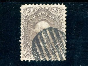 USAstamps Used VF US 1861 Civil War Issue Washington Scott 70c Tear