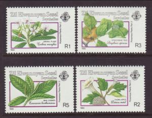 Seychelles Zil Elwannyen Sesel 173-176 Plants MNH VF