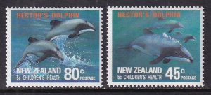 New Zealand B139-B140 Dolphins MNH VF