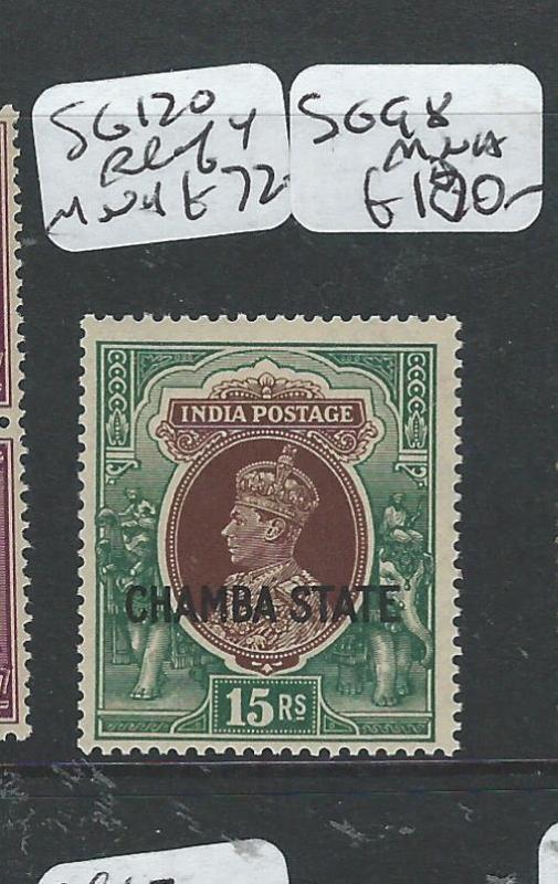 INDIA CHAMBA (P0804B) KGVI 15R  SG 98  MNH