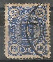 FINLAND, 1891, used 25p ultra, Scott 42